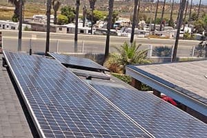 Photo of Newport Beach Panasonic solar panel installation at the Hyman residence
