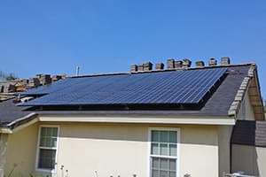 Photo of Yorba Linda LG solar panel installation at the Joyner residence