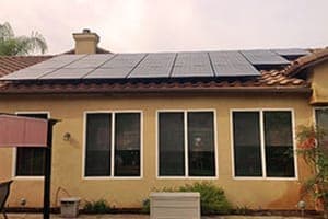 Photo of Swanson solar panel installation in Escondido