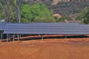 Photo of Jamul solar panel installation at the Thomas residence