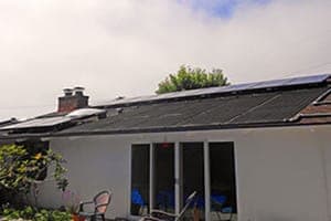 Photo of Hayek solar panel installation in La Jolla