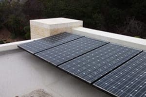 Photo of Kornfeld solar panel installation in La Jolla