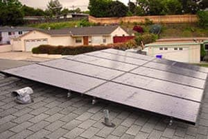 Photo of Larson solar panel installation in San Diego