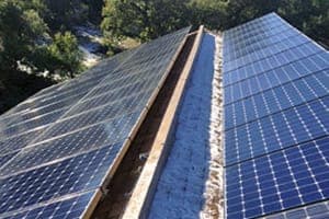 Photo of Umansky solar panel installation in Julian