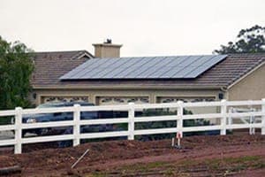 Photo of Oepkes solar panel installation in Valley Center