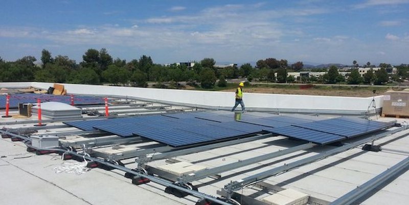 Solar Panel Installation at Pizza Port Brewery