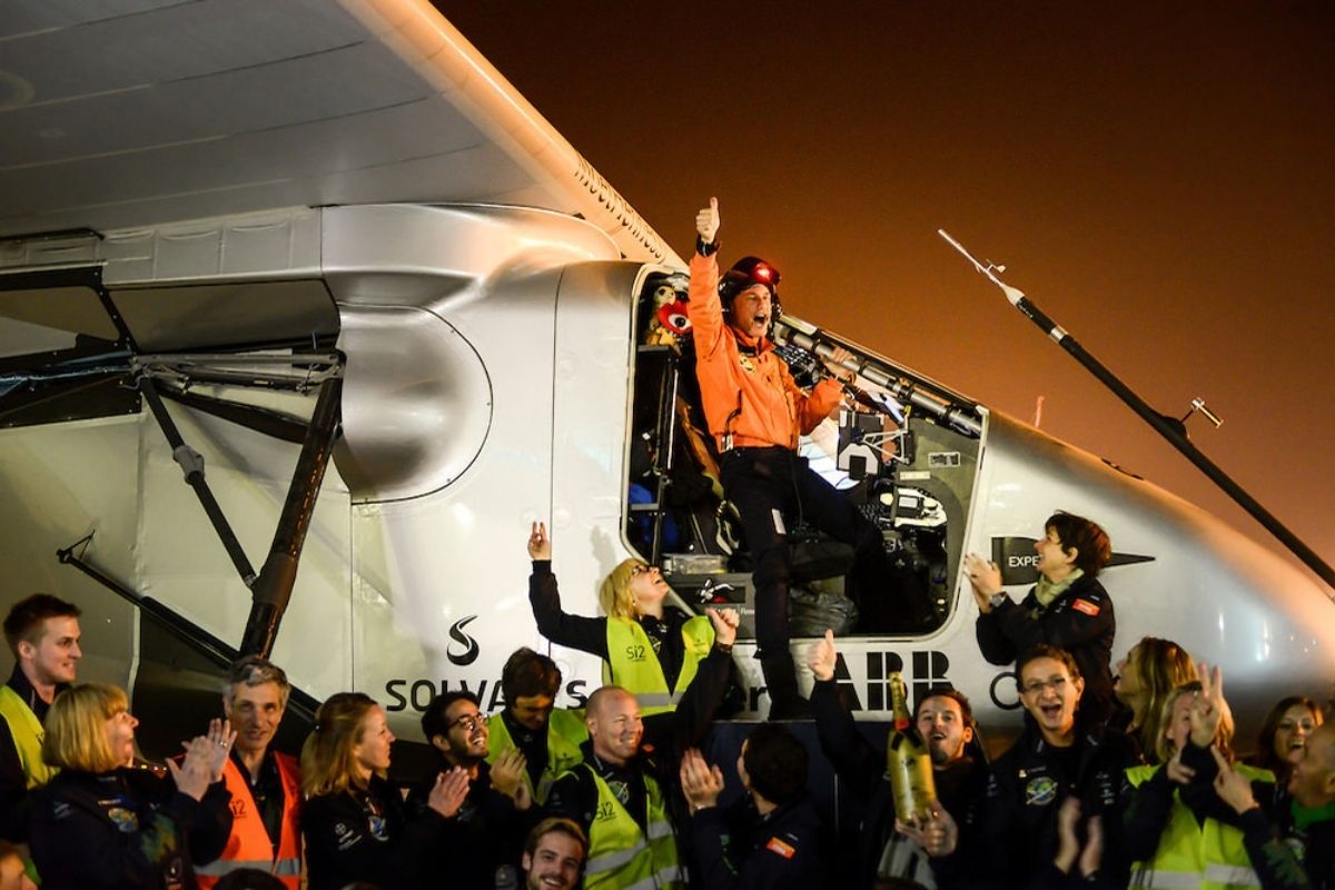 First solar powered flight around the world