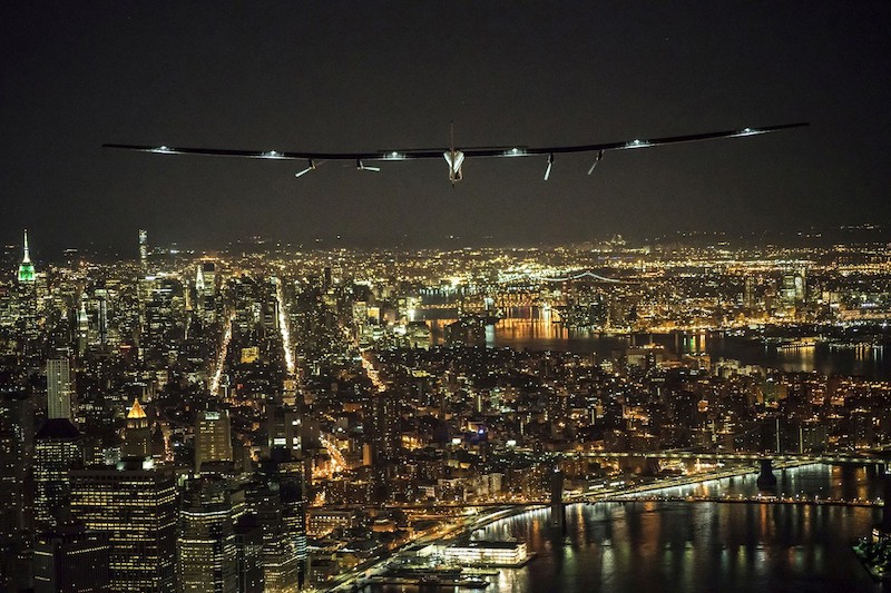 Solar impuse over NYC
