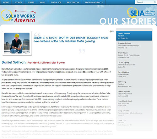 Solar Works for America Article Screenshot