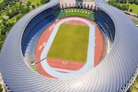 Photo of Kaohsiung National Stadium in Taiwan which uses Solar Panels