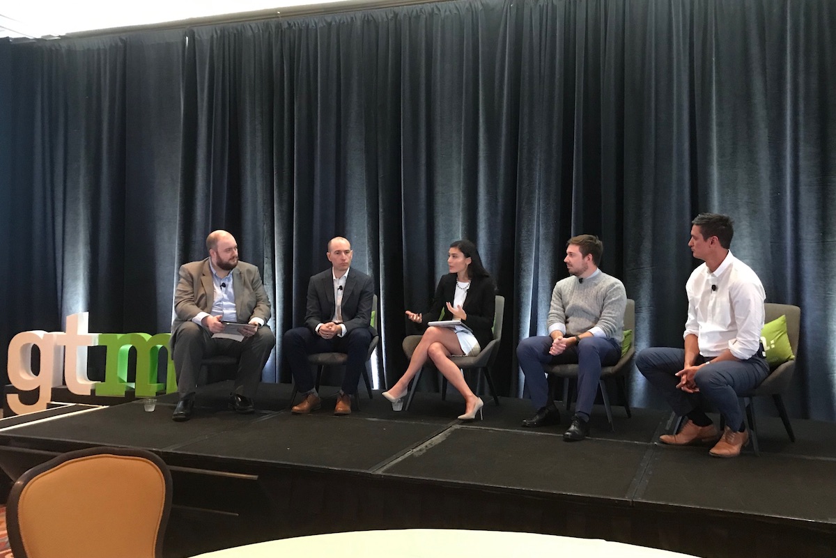 Image of Sullivan Solar Power's Director of Govenernment Affairs, Selene Lawrence at Greentech Media's annual Solar Software Summit conference in Scottsdale, Arizona