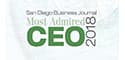 San Diego Business Journal Most Admired CEO 2018