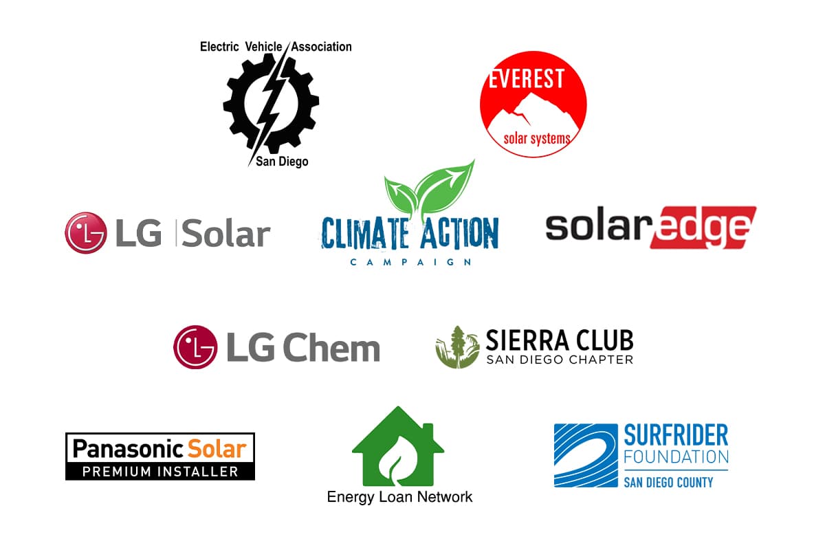Large collage of SD Solar Experience sponsor logos