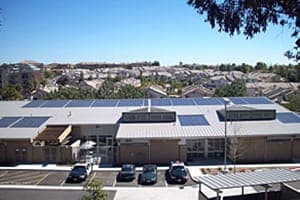 Photo of Northwestern Police Department solar panel installation in San Diego