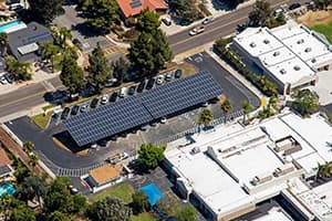 Photo of La Costa Heights Elementary School solar panel installation by Sullivan Solar Power 