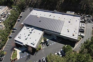 Photo of IBEW Local Union 569 solar panel installation in San Diego