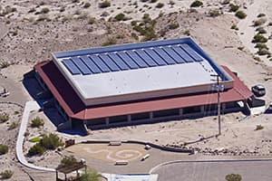 Photo of Imperial Valley Desert Museum solar panel installation in San Diego