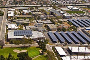 Photo of Los Angeles Harbor College solar panel installation in Los Angeles
