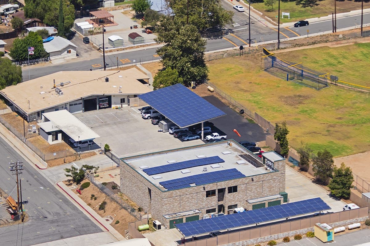 Photo of Fallbrook  solar panel installation by Sullivan Solar Power at North County Fire Protection District Station One