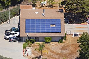 Photo of Fallbrook Kyocera  solar panel installation by Sullivan Solar Power at North County Fire Protection District Station Two
