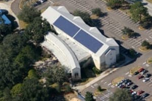Photo of Santa Fe College solar panel installation