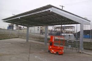 Photo of City Fibers solar panel installation in Los Angeles