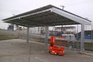 Photo of City Fibers solar panel installation in Los Angeles
