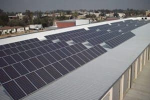 Photo of Fontana Storage Facility solar panel installation in San Diego