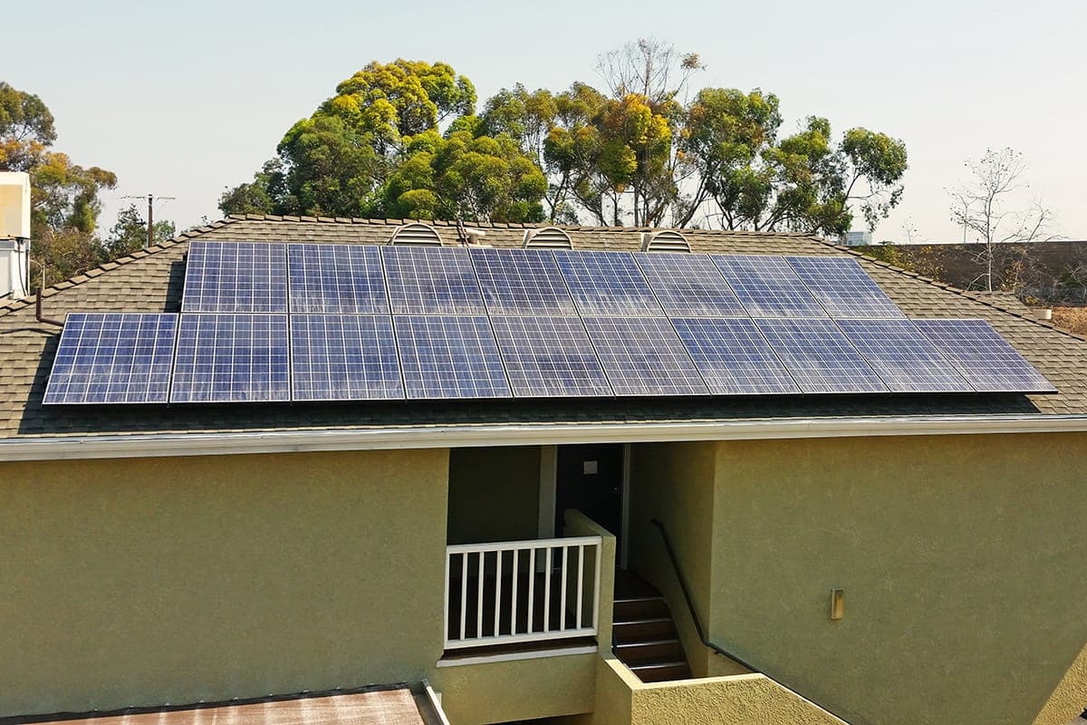 Photo of Costa Mesa Kyocera KU270-6MCA solar panel installation by Sullivan Solar Power at the Sappa residence