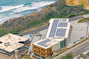 Photo of SDG&E UCSD MESOM solar panel installation in San Diego