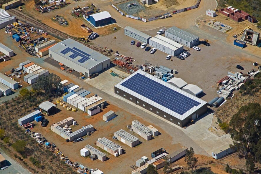 Photo of UCSD Engelkirk and SIO solar panel installation in San Diego