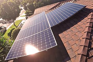 Photo of Los Angeles SunPower solar panel installation at the Diamond residence