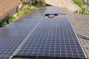Photo of Los Angeles Panasonic solar panel installation at the Graham residence