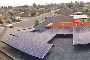 Photo of Huntington Beach Kyocera solar panel installation at the Shehadi residence