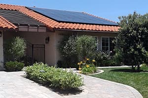 Photo of Irvine LG solar panel installation at the Grubor residence