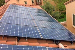 Photo of Wong solar panel installation in Irvine