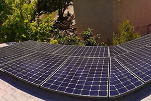 Photo of Irvine SunPower solar panel installation at the Schultz residence