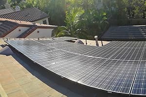 Photo of Irvine LG solar panel installation at the Scott residence
