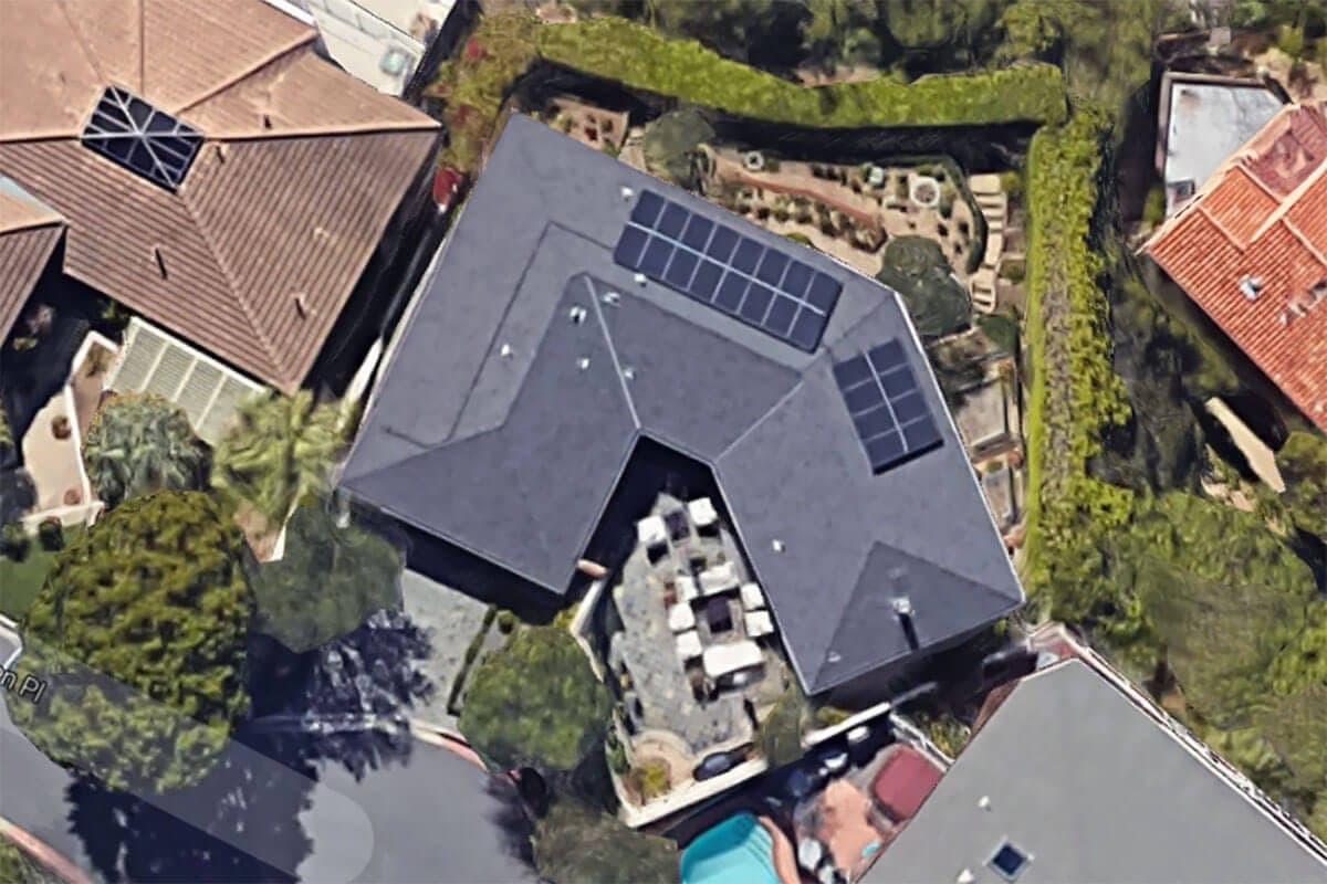Photo of Laguna Beach SunPower SPR-X21-345-WHT solar panel installation by Sullivan Solar Power at the Soliman residence