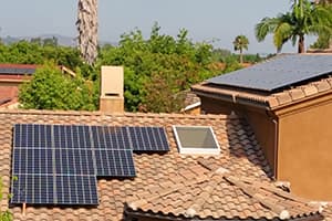 Photo of Laguna Hills LG solar panel installation at the Kadota residence