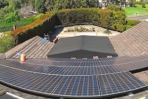 Photo of Laguna Niguel Panasonic solar panel installation at the O'Brien residence