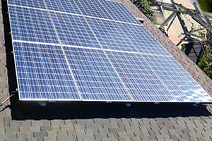 Photo of Lake Forest Kyocera solar panel installation at the Dixon residence