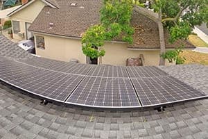 Photo of Mission Viejo Panasonic solar panel installation at the Celaya residence