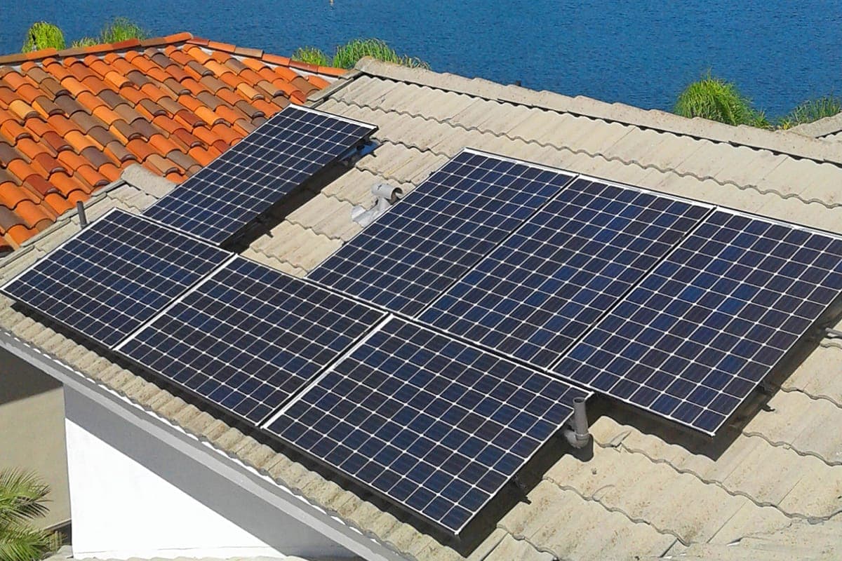 Photo of Mission Viejo Panasonic solar panel installation at the Dutta residence