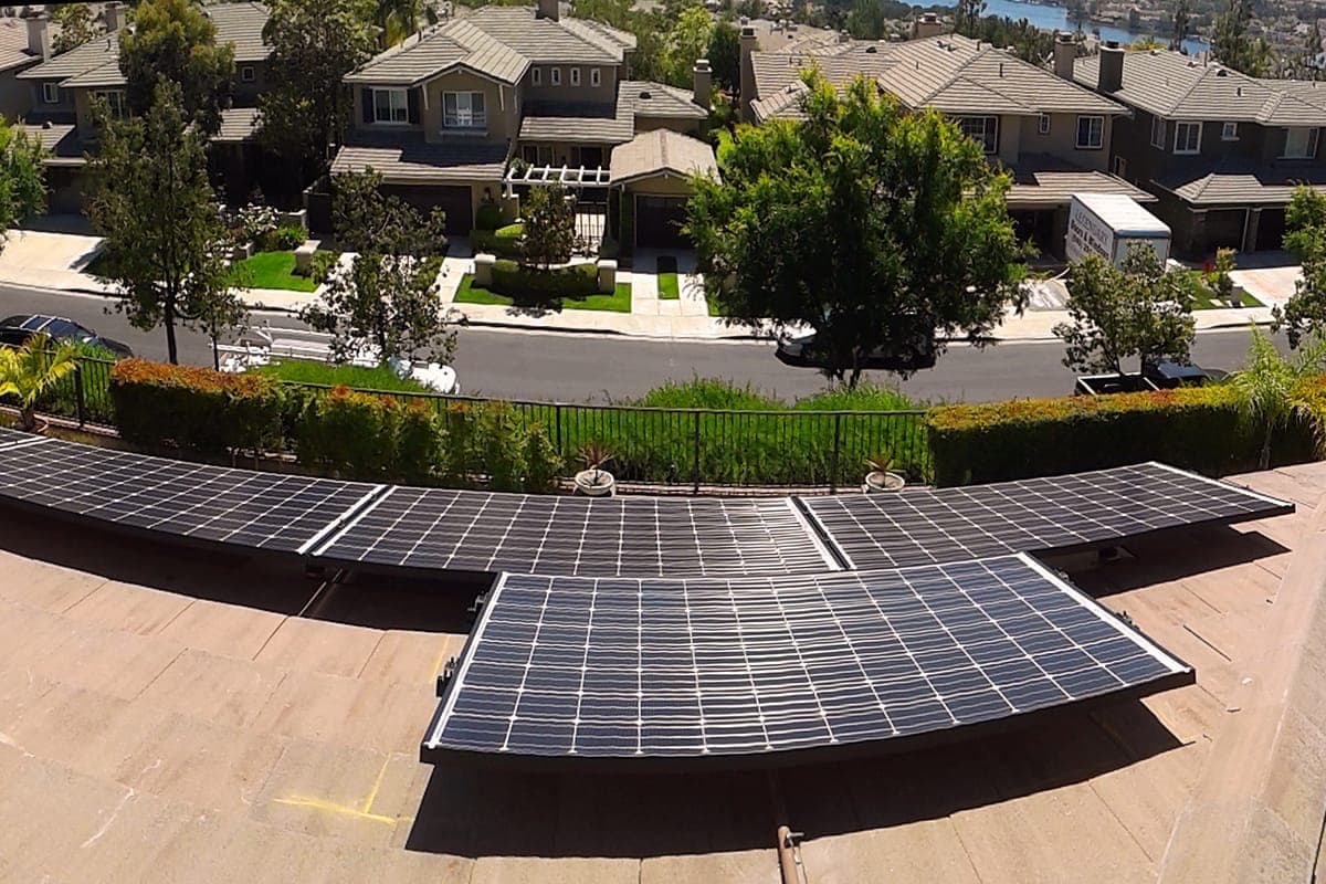 Photo of Mission Viejo Panasonic solar panel installation at the Lahman residence