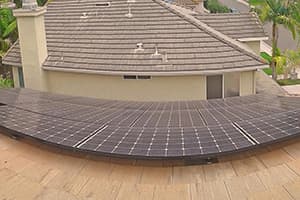 Photo of Mission Viejo LG solar panel installation at the Pum residence