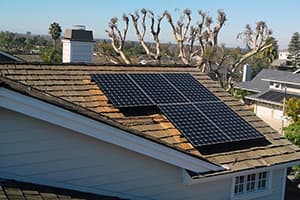 Photo of Newport Beach SunPower solar panel installation at the Hyman residence