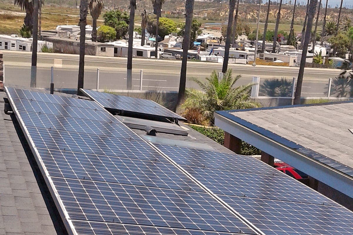 Photo of Newport Beach Panasonic solar panel installation at the Hyman residence