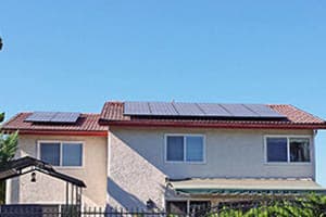 Photo of Blandford solar panel installation in Fullerton