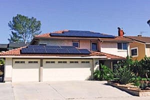 Photo of Williams solar panel installation in Fullerton